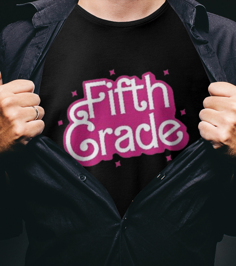 Girl Barbie Fifth Grade Teacher Barbi School T-Shirt