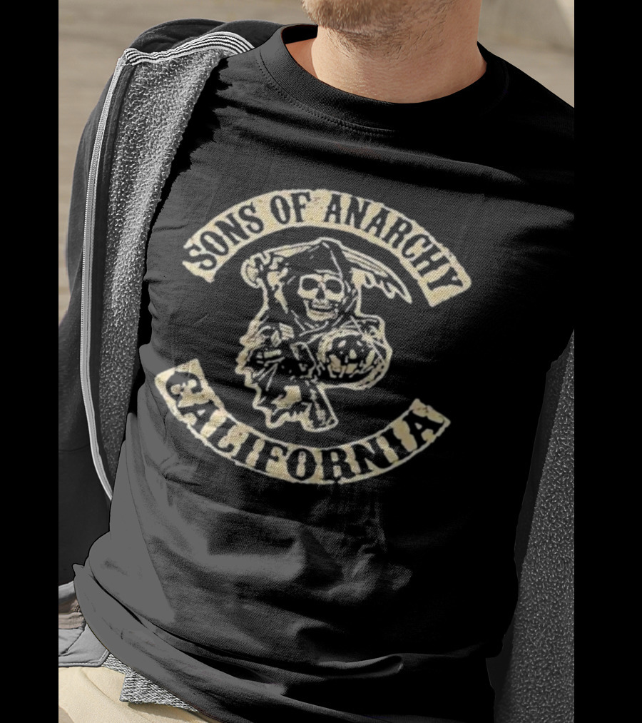 Sons Of Anarchy Death Reaper Emblem California T-Shirt
