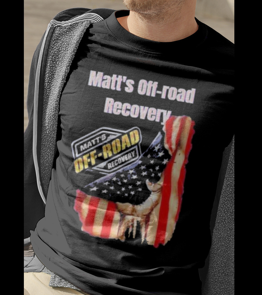 Matt's Off-Road Recovery American Flag Deer T-Shirt