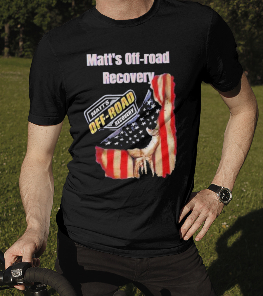 Matt's Off-Road Recovery American Flag Deer T-Shirt