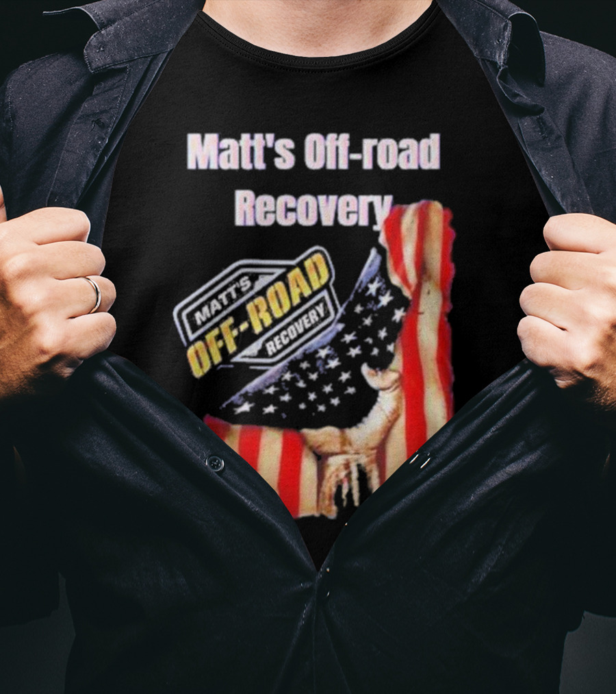 Matt's Off-Road Recovery American Flag Deer T-Shirt