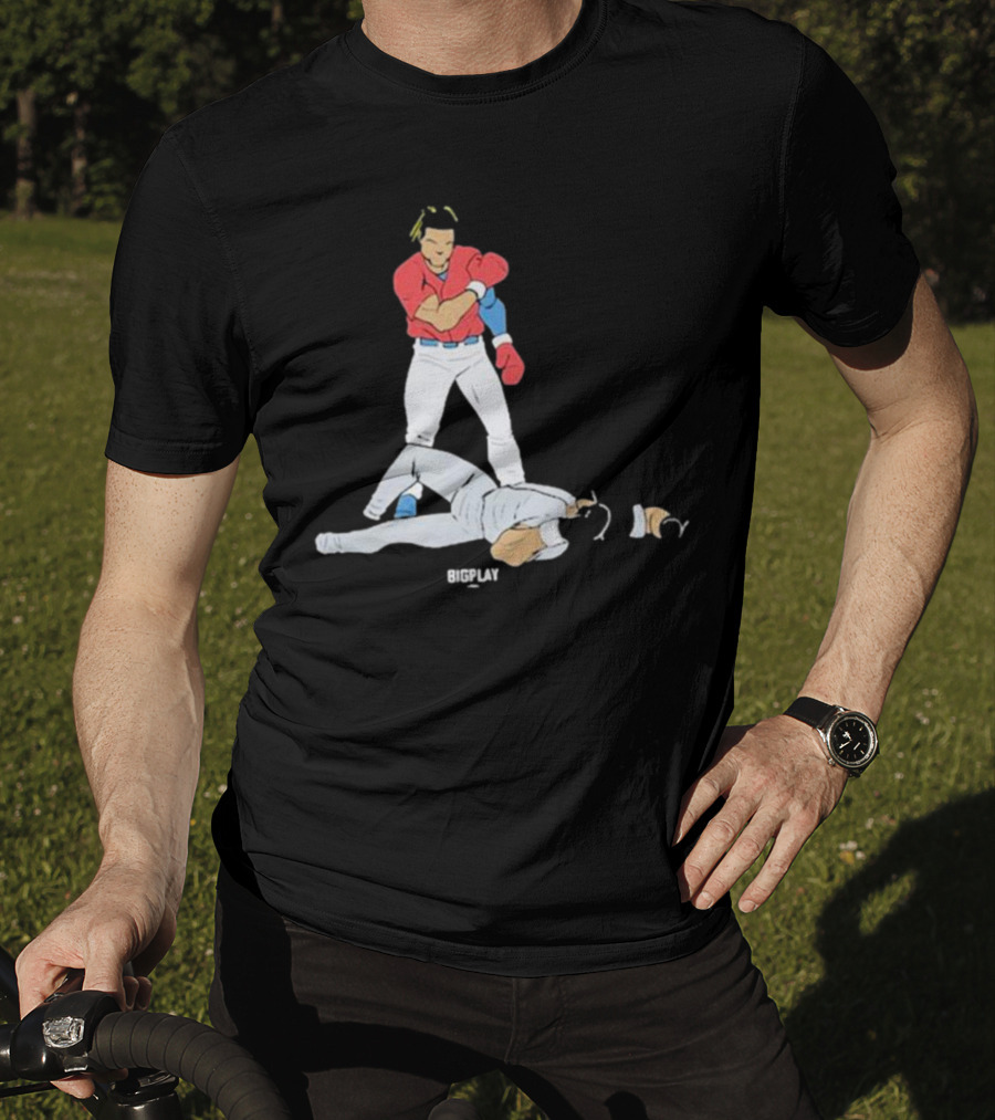 Bigplay Down Goes KO Boxer Knockout Moment T-Shirt