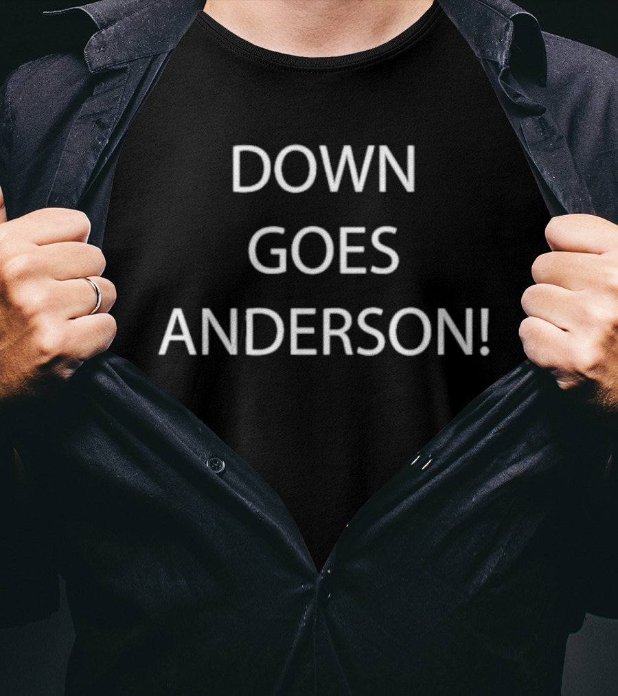 Cleveland Down Goes Anderson Rob Holub Tom Withers T-Shirt