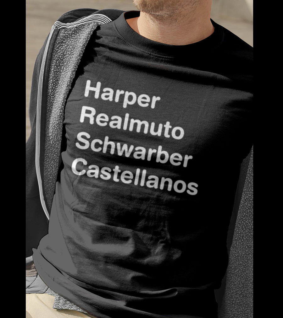 Harper Realmuto Schwarber Castellanos Philadelphia Baseball Team Star Players T-Shirt