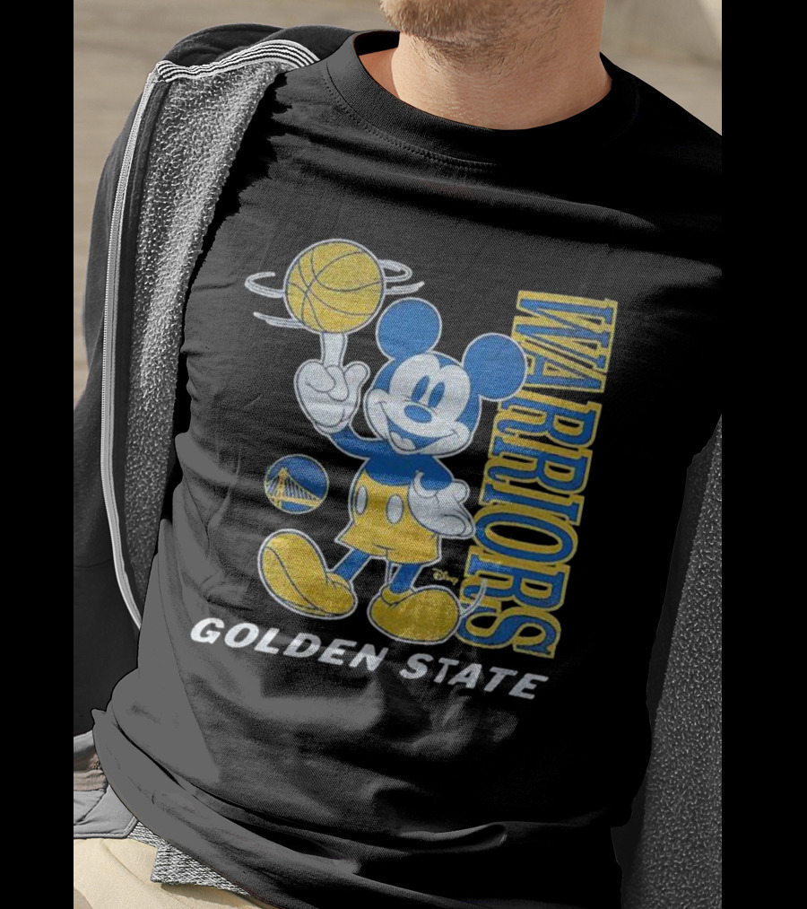Warriors Golden State Mickey Mouse Basketball T-Shirt