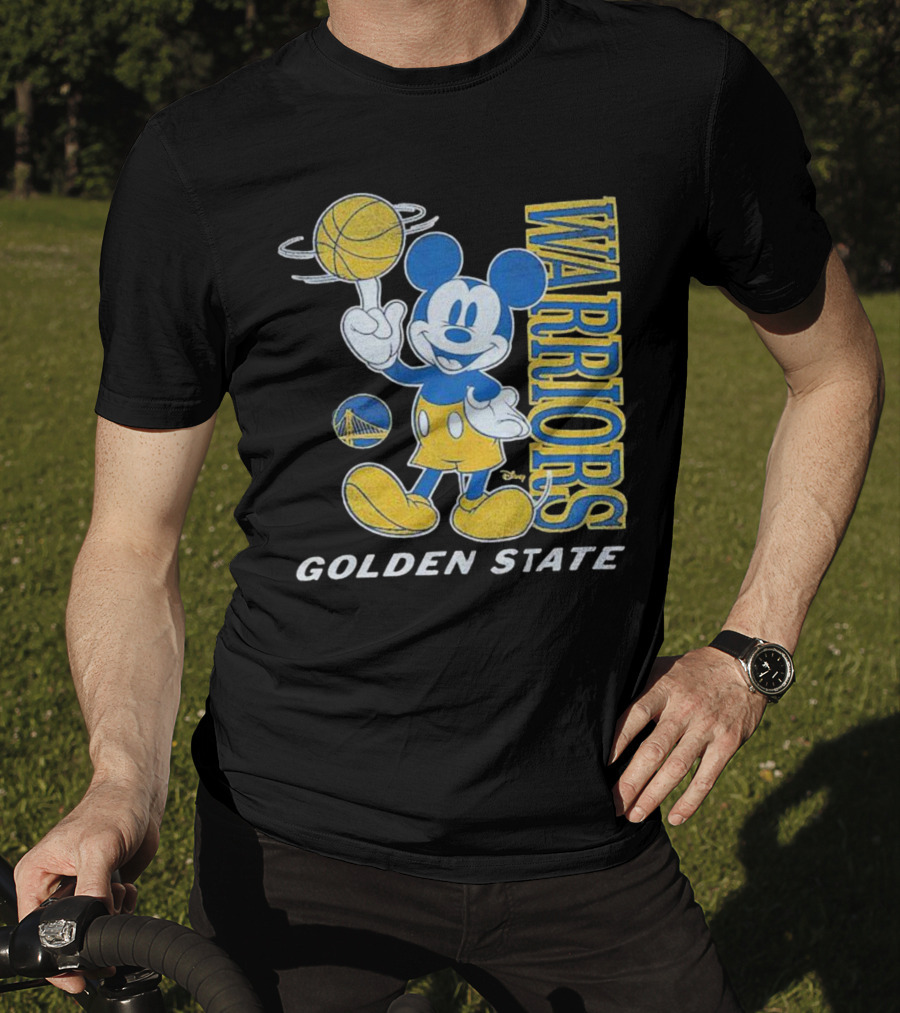 Warriors Golden State Mickey Mouse Basketball T-Shirt