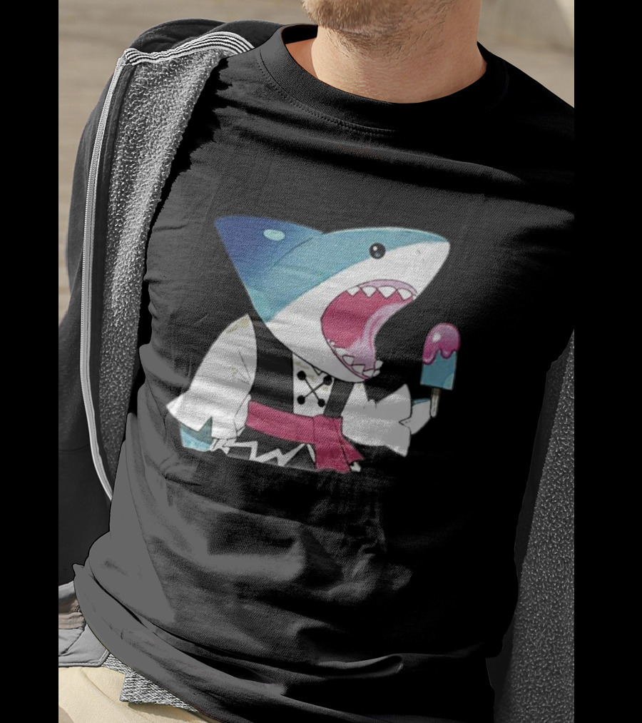 Shroomie Sorbet Shark Cookie Ice Cream Treat T-Shirt