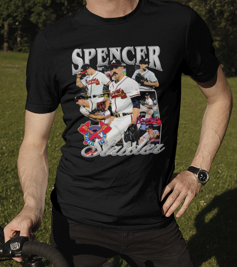Spencer Strider Braves Pitcher Collage T-Shirt