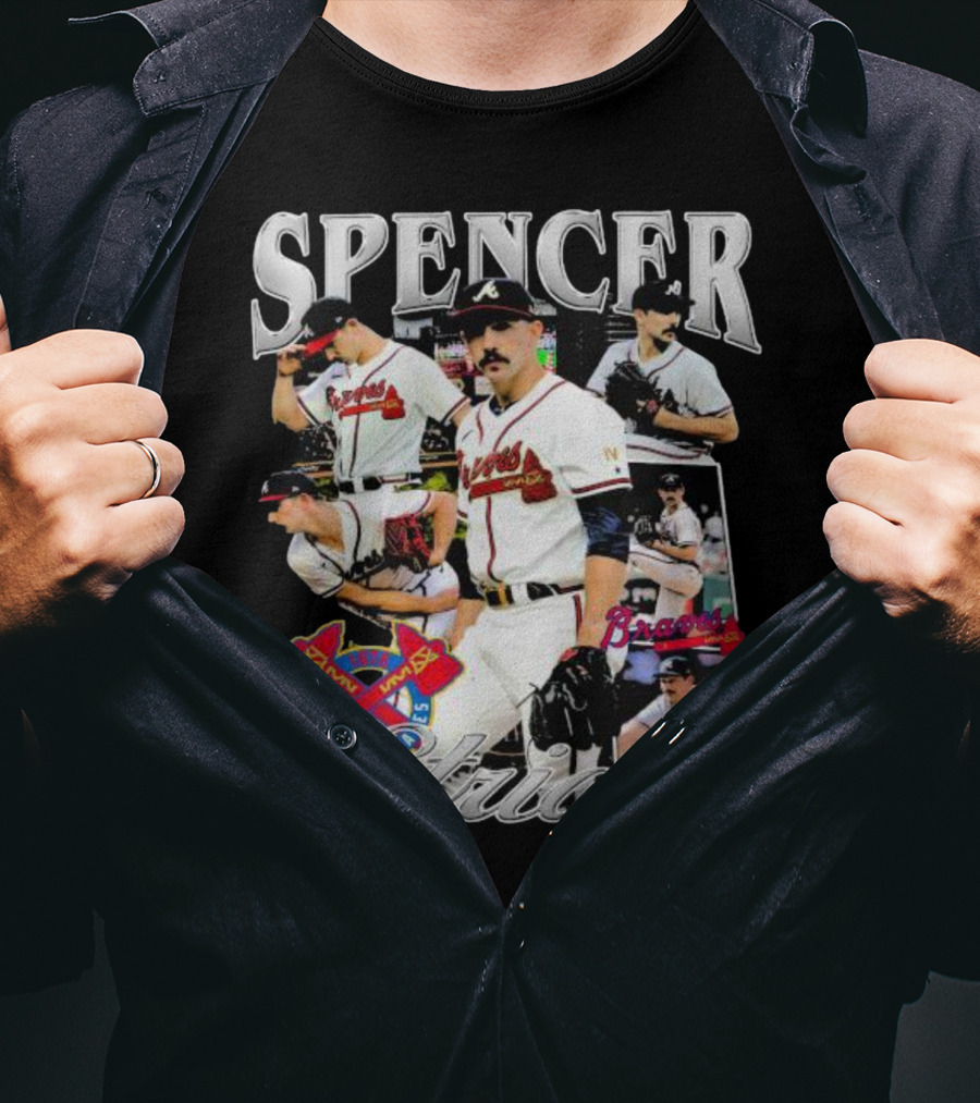 Spencer Strider Braves Pitcher Collage T-Shirt