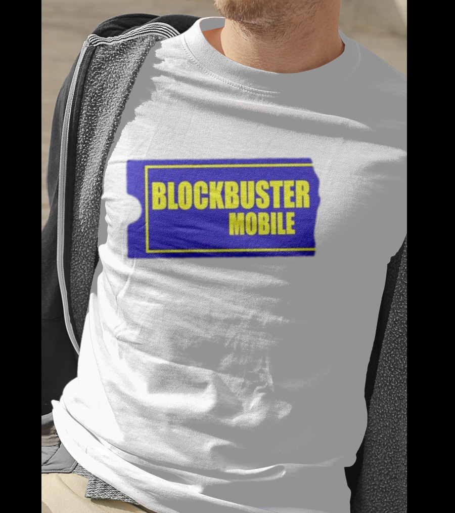 BLOCKBUSTER MOBILE Blue Ticket Nostalgia T-Shirt