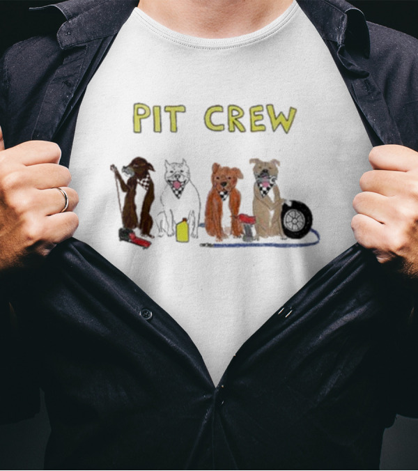 Dave Portnoy Pit Crew Dogs Garage Team T-Shirt