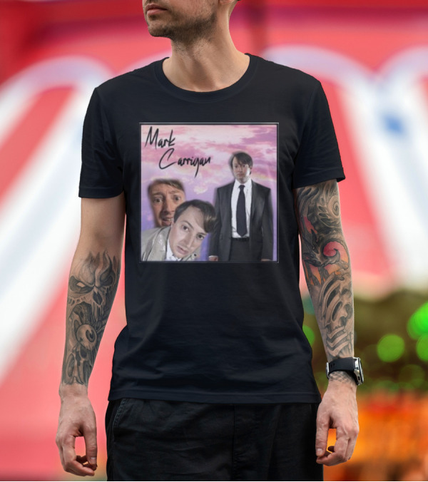 Premium T-Shirt: Mark Corrigan Peep Show Character Montage Purple Background T-Shirt Mark Corrigan Peep Show Character Montage Purple Background T-Shirt