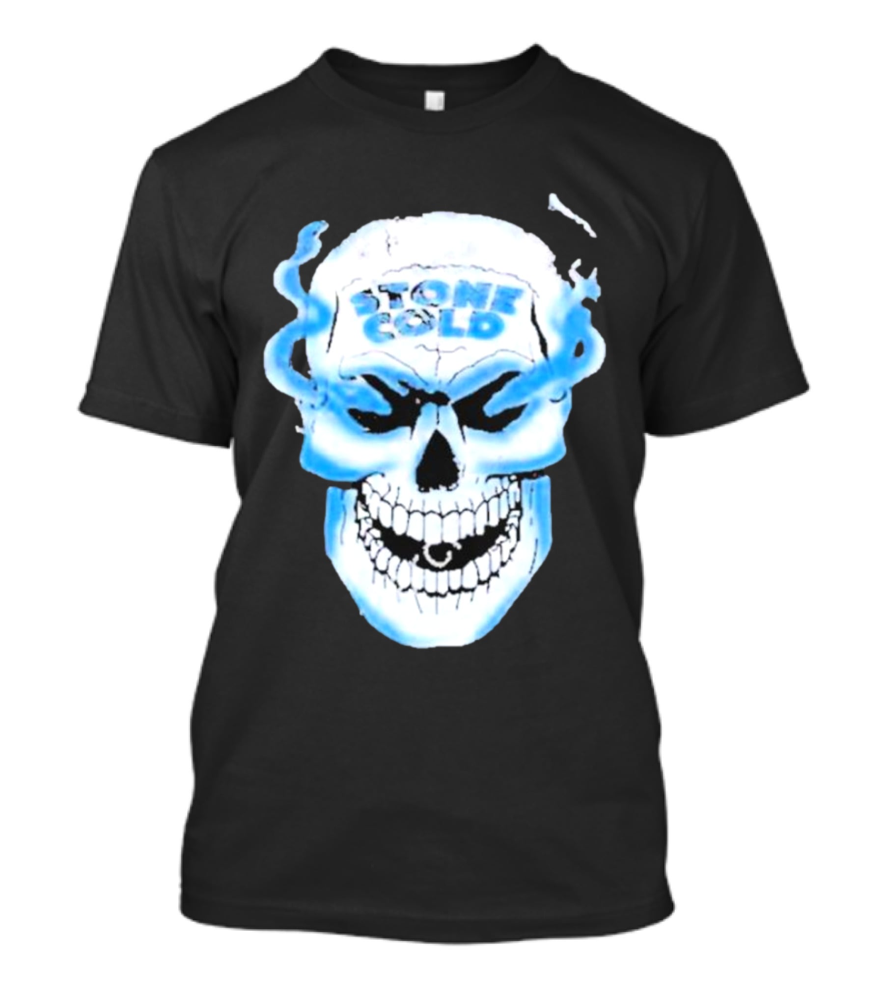De Paul Wearing Stone Cold Steve Austin Smoking Skull T-Shirt
