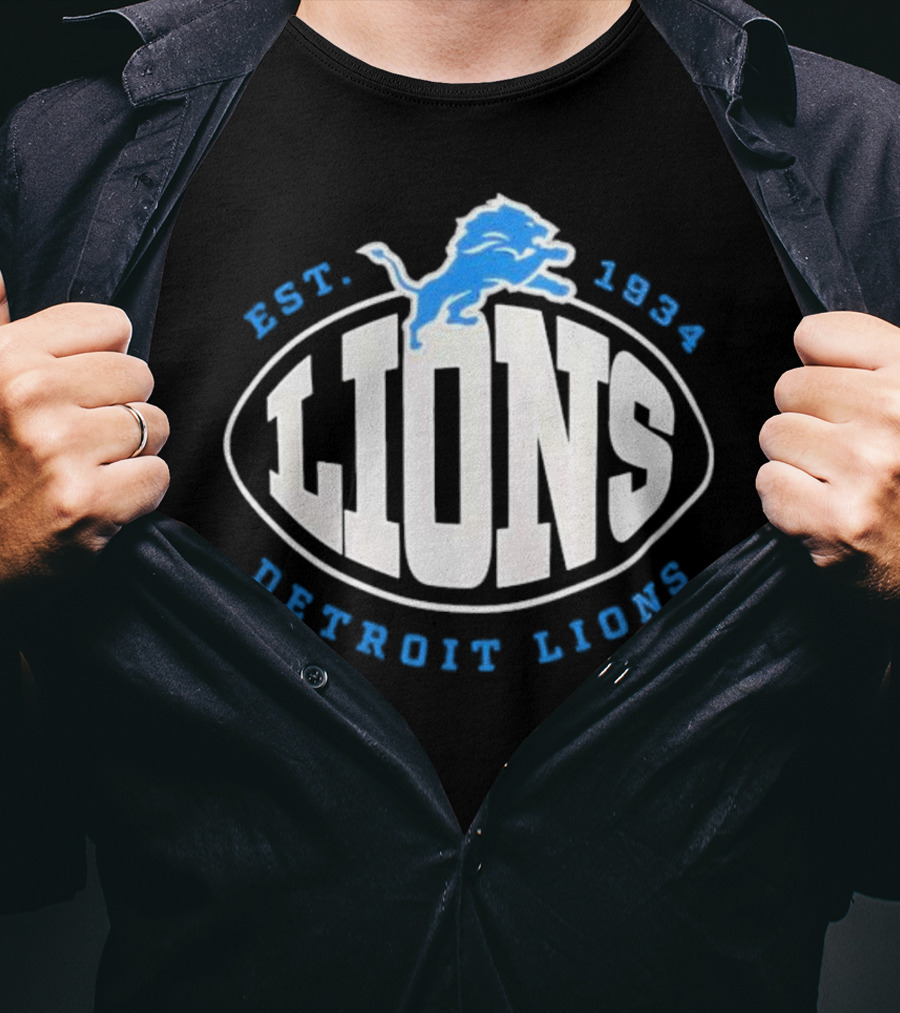Detroit Lions Est. 1934 Boss X NFL Tra T-Shirt