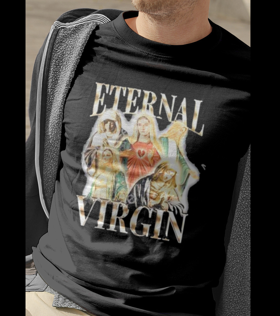 Notsafeforwear Eternal Virgin Iconic Religious T-Shirt