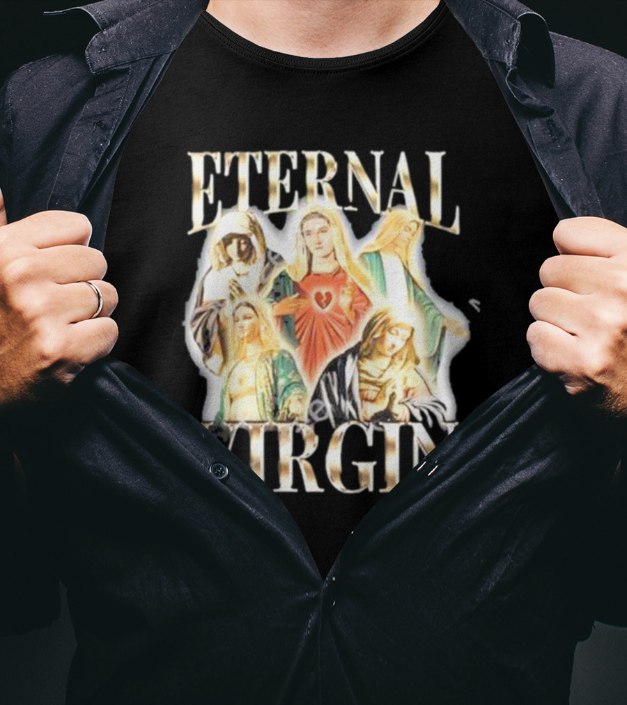 Notsafeforwear Eternal Virgin Iconic Religious T-Shirt