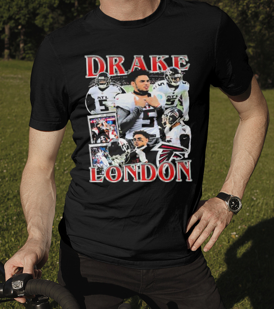 Drake London Atlanta Falcons Player Collage With Falcons T-Shirt