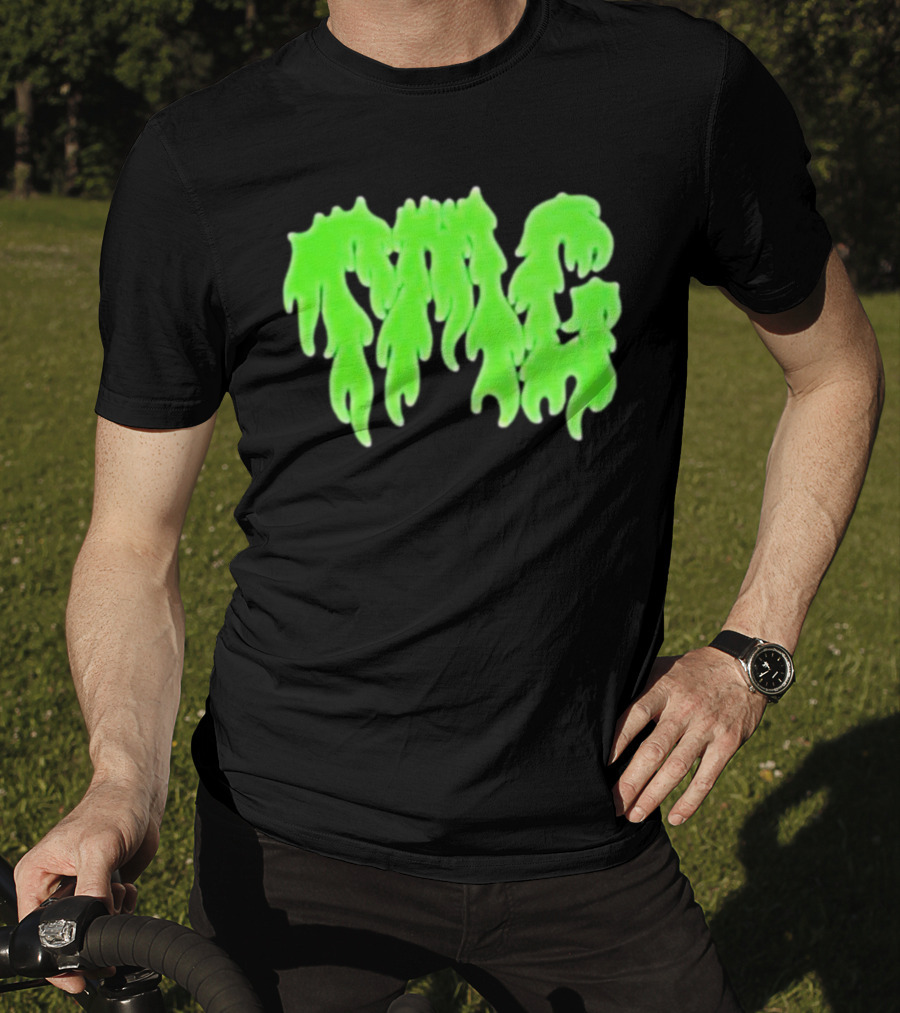 TMG Merch Slime Green Drip TMG T-Shirt
