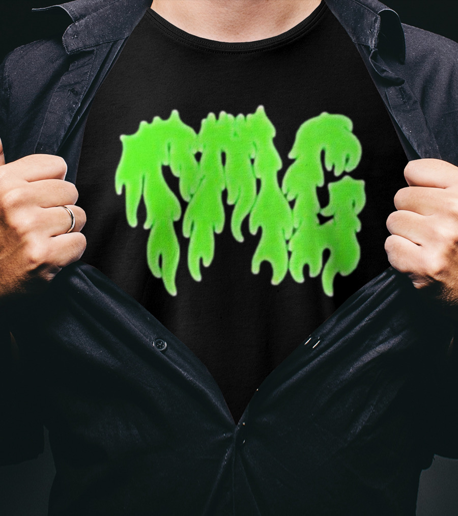 TMG Merch Slime Green Drip TMG T-Shirt