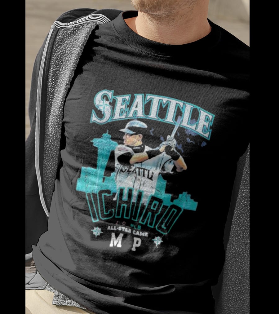 Seattle Mariners 2007 MLB All Star Game MVP Ichiro Suzuki T-Shirt