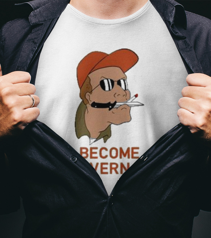 Become Ungovernable Rusty Shackleford Smoking Character With Sunglasses And Orange Hat T-Shirt