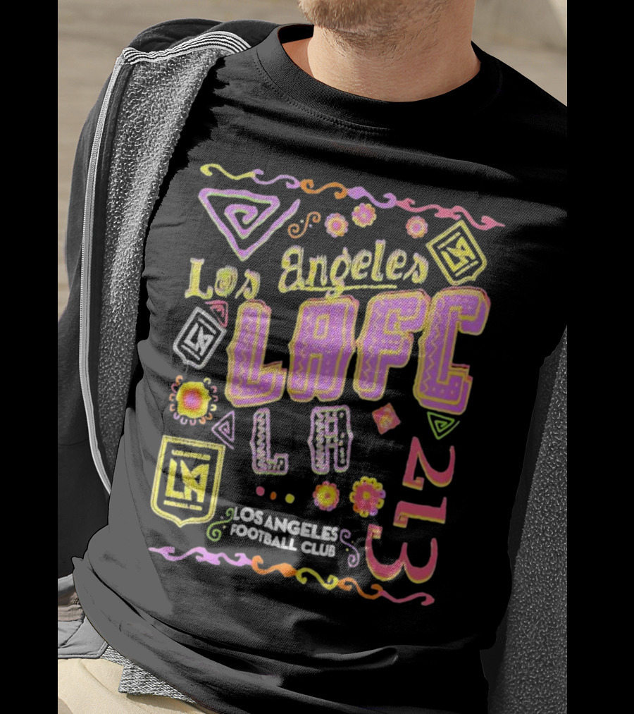 Los Angeles FC Papel Picado 213 LAFC Los Angeles Football Club T-Shirt