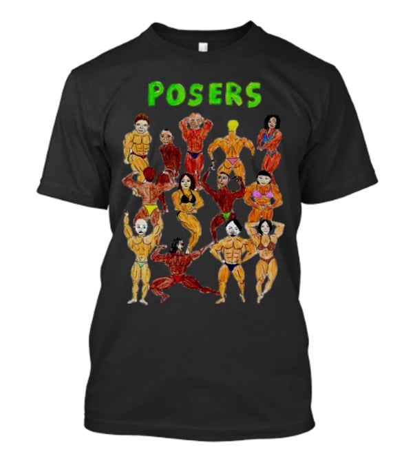 POSERS Bodybuilding Characters Flexing T-Shirt