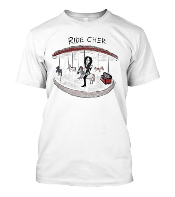 Ride Cher Carousel Sketch T-Shirt