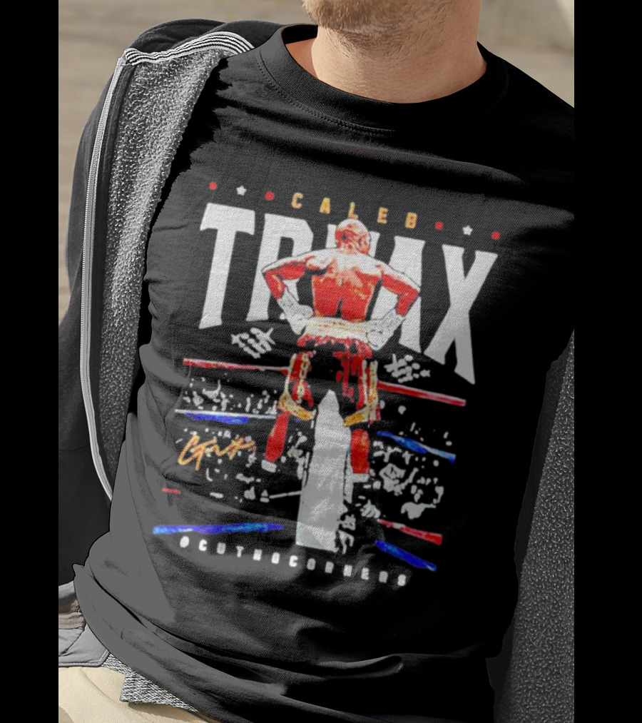 Caleb Truax Boxing Back Silhouette Cutnocorners T-Shirt