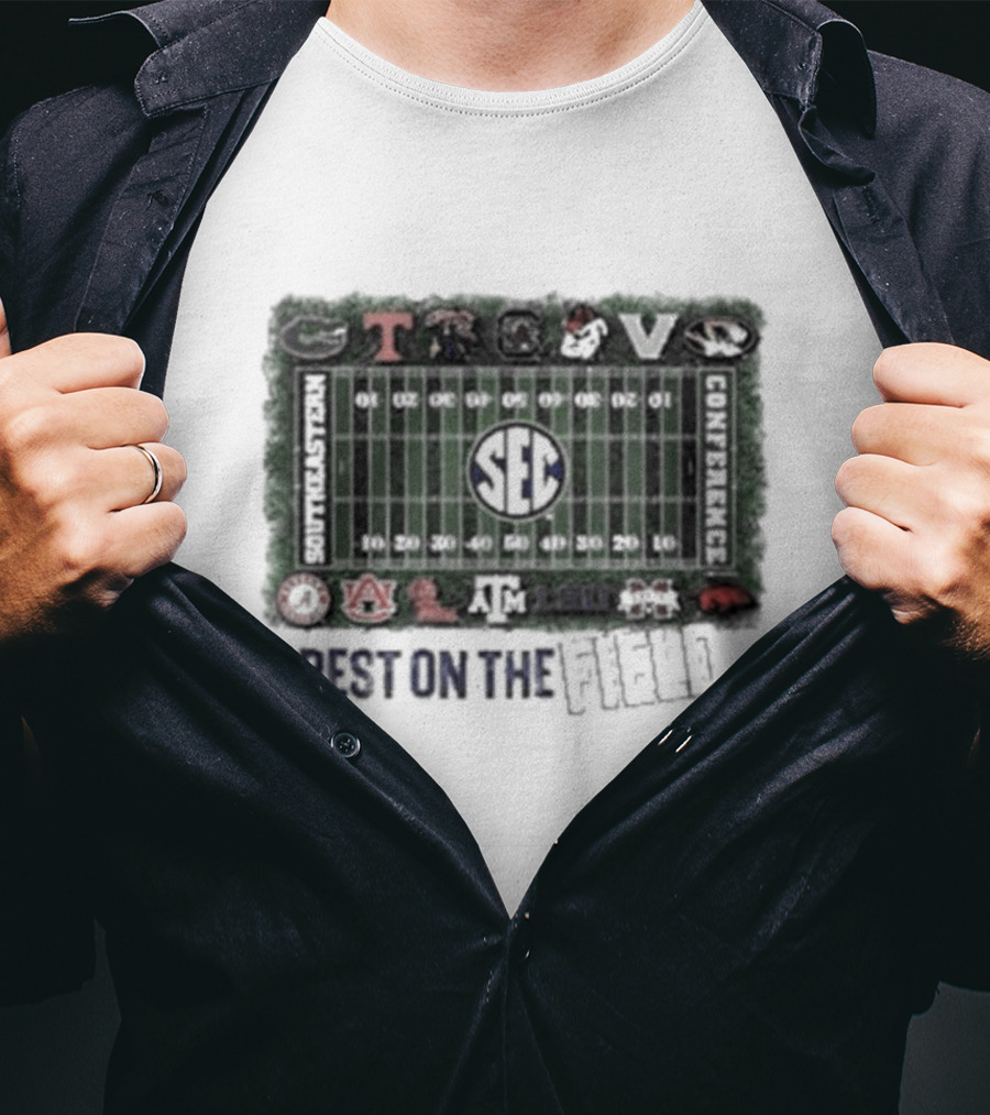 SEC Football Conference Best On The Field Stadium T-Shirt