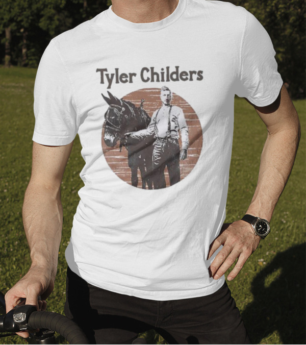 Tyler Childers Vintage Man With Mule Brown Circle T-Shirt