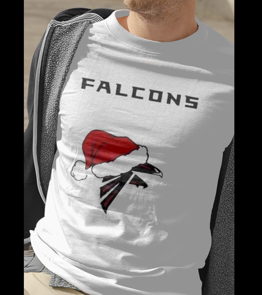 Falcons Santa Hat Christmas Atlanta T-Shirt