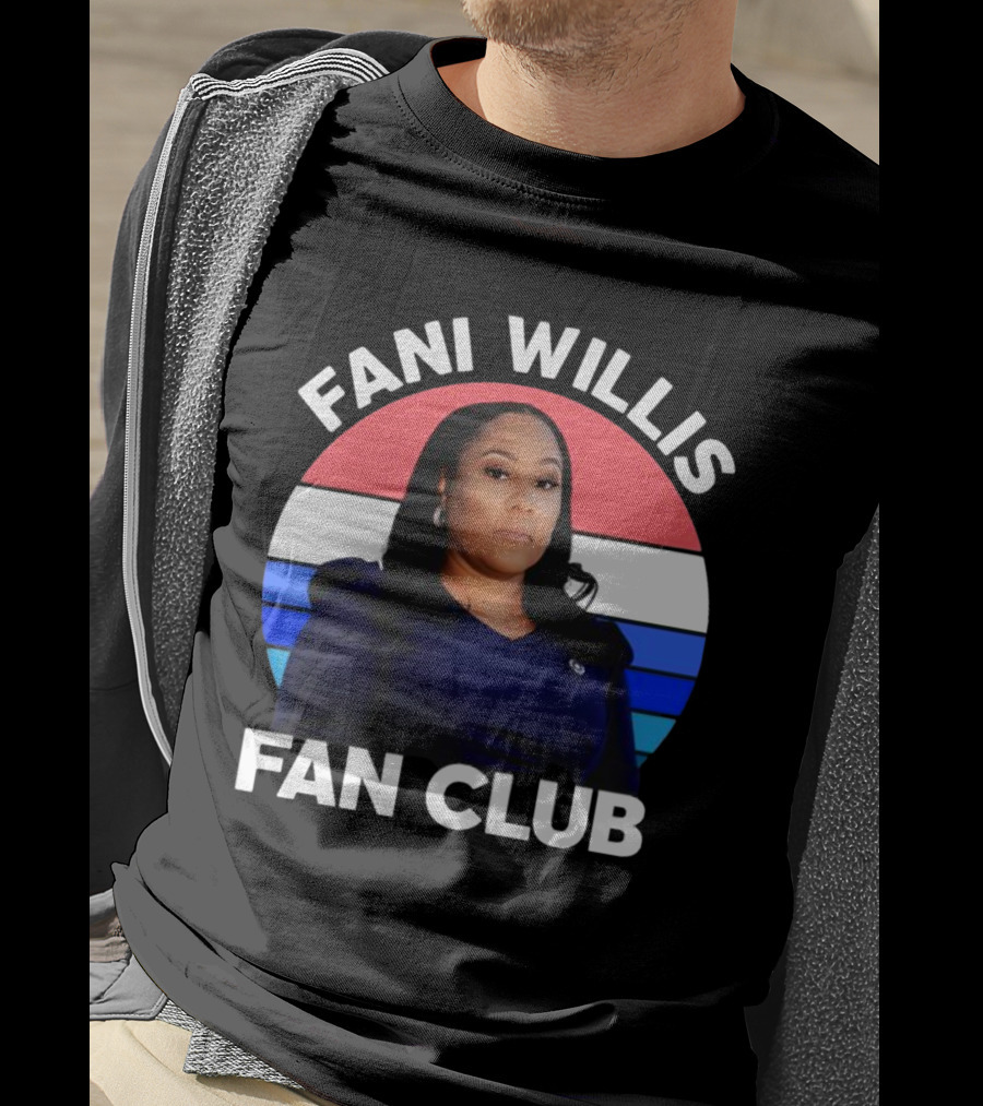Fani Willis Fan Club Georgia District Attorney Stripes T-Shirt