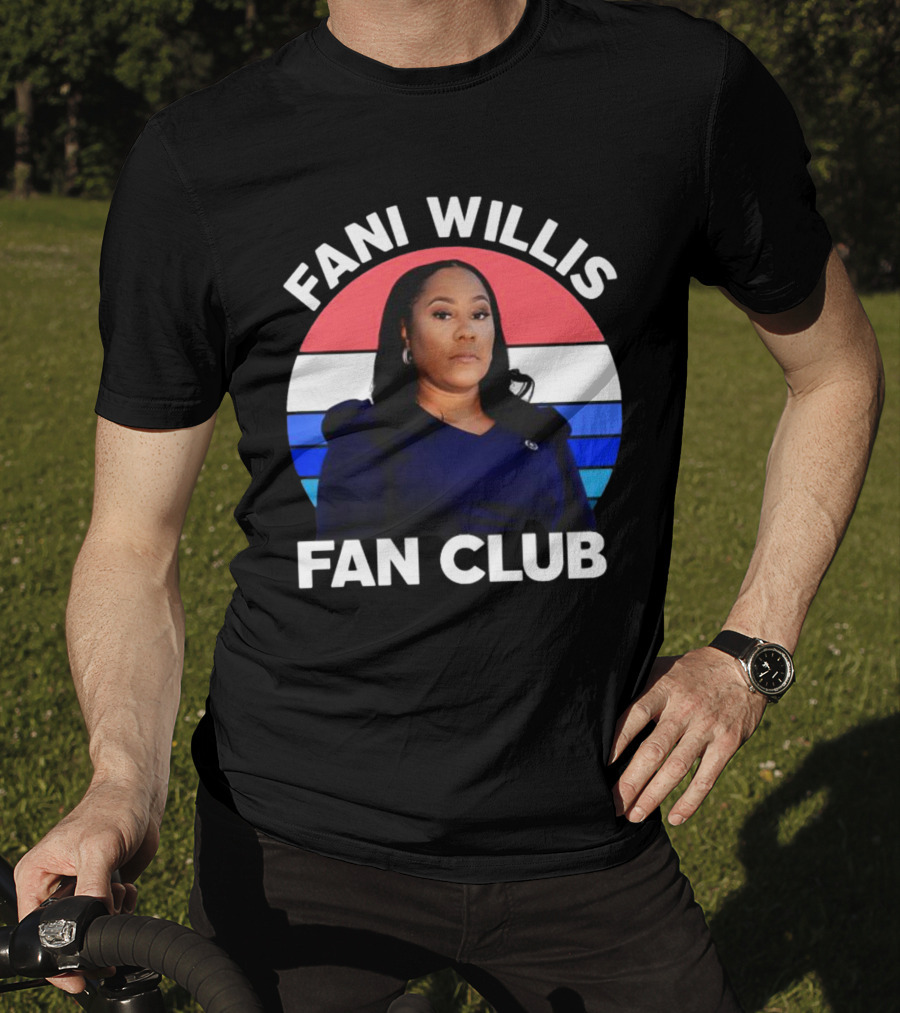 Fani Willis Fan Club Georgia District Attorney Stripes T-Shirt