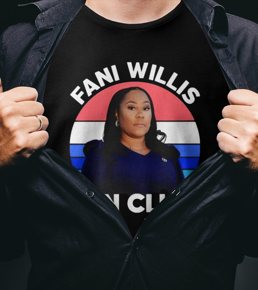 Fani Willis Fan Club Georgia District Attorney Stripes T-Shirt