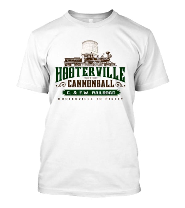 Hooterville Cannonball C. And F.W Railroad Hooterville To Pixley T-Shirt