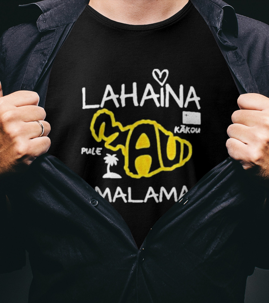 Lahaina Malama Maui Kākou Pule Love And Peace Awareness T-Shirt