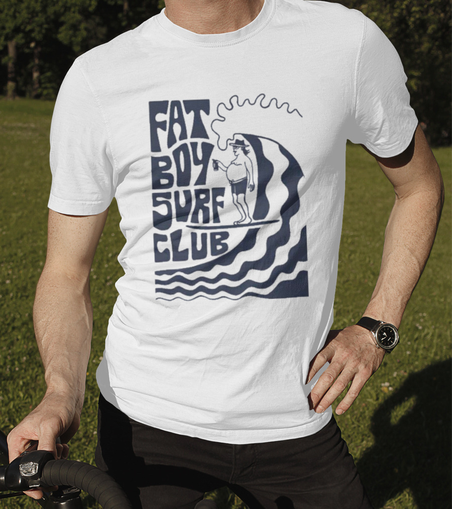 Fat Boy Surf Club Big Wave Jerry Surfing Adventure T-Shirt