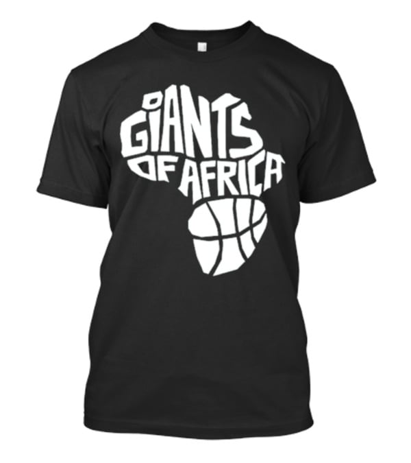 Giants Of Africa Basketball Map T-Shirt