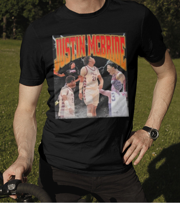 Justin McBride Basketball Player Action Collage T-Shirt