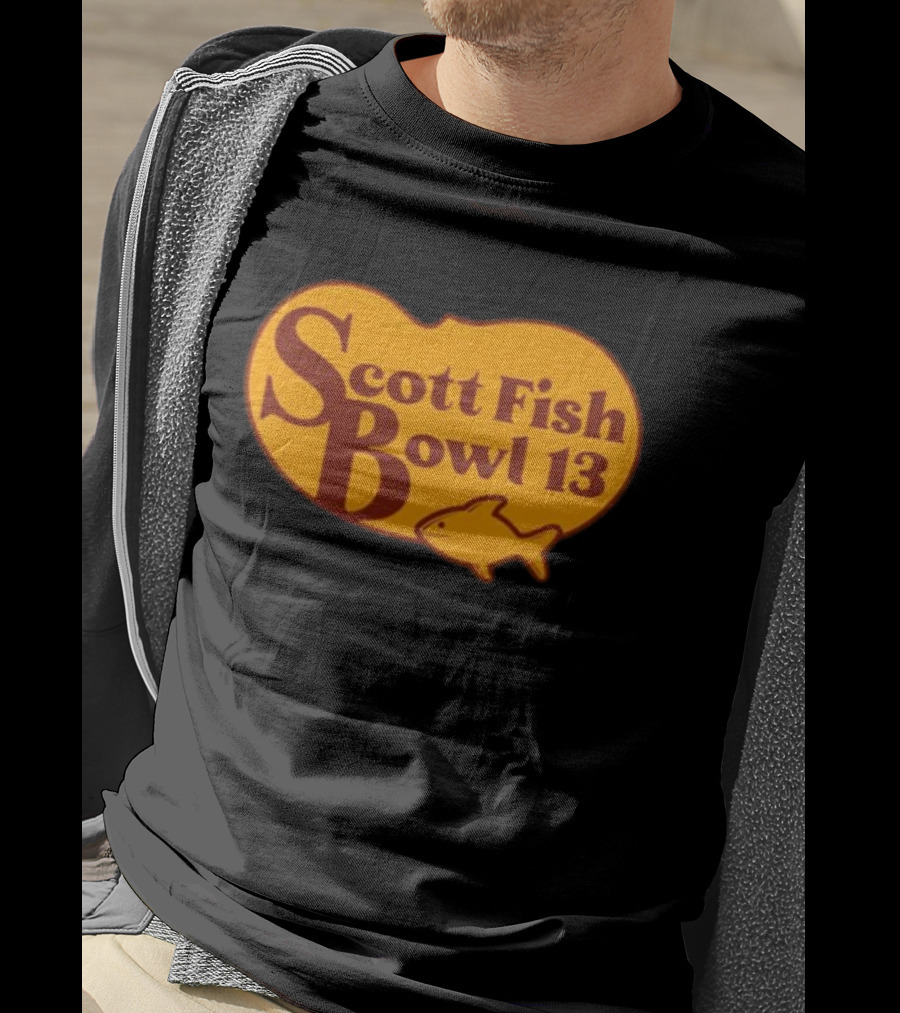 Scott Fish Bowl 13 Logo With Fish T-Shirt
