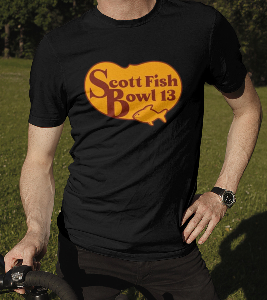 Scott Fish Bowl 13 Logo With Fish T-Shirt