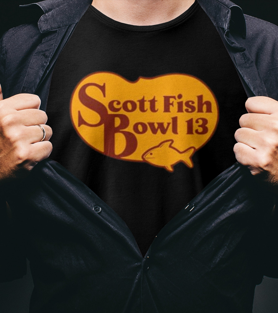 Scott Fish Bowl 13 Logo With Fish T-Shirt