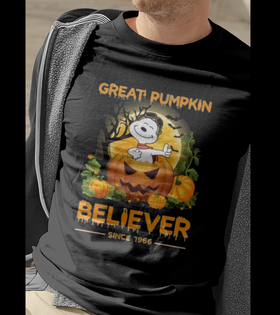 Snoopy Great Pumpkin Believer Since 1966 Halloween T-Shirt