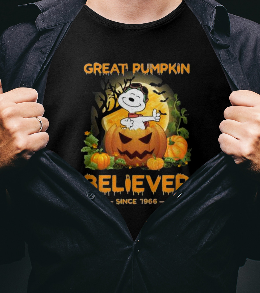 Snoopy Great Pumpkin Believer Since 1966 Halloween T-Shirt