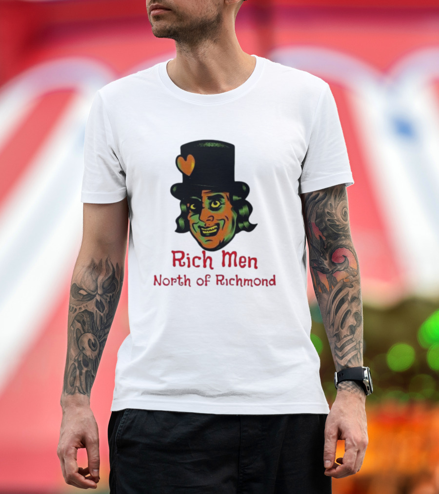 Rich Men North of Richmond Damn Shame Top Hat Heart T-Shirt