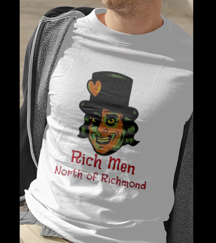 Rich Men North Of Richmond Damn Shame Top Hat Heart T-Shirt