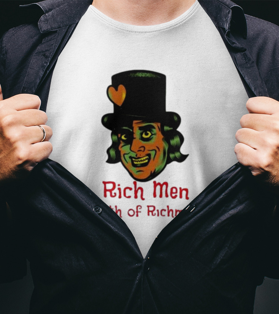 Rich Men North Of Richmond Damn Shame Top Hat Heart T-Shirt