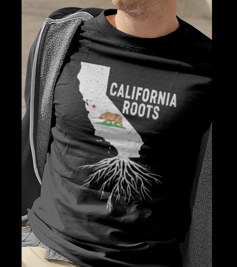 California Roots Bear And State T-Shirt