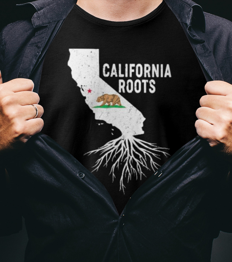 California Roots Bear And State T-Shirt